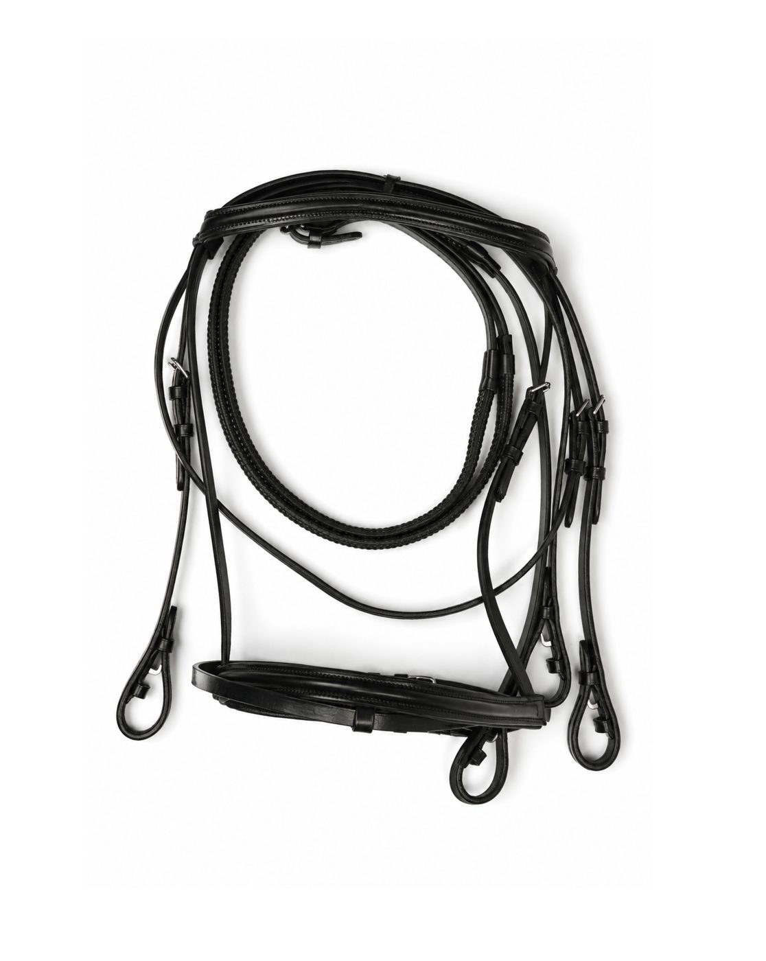 Black Leather Snaffle Bridle